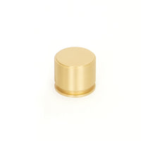 Momo SUSSEX cabinet knob in brushed brass finish with a rounded, modern design for kitchen or furniture drawers.