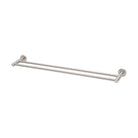 Stream Double Towel Rail - 800mm in Satin Nickel