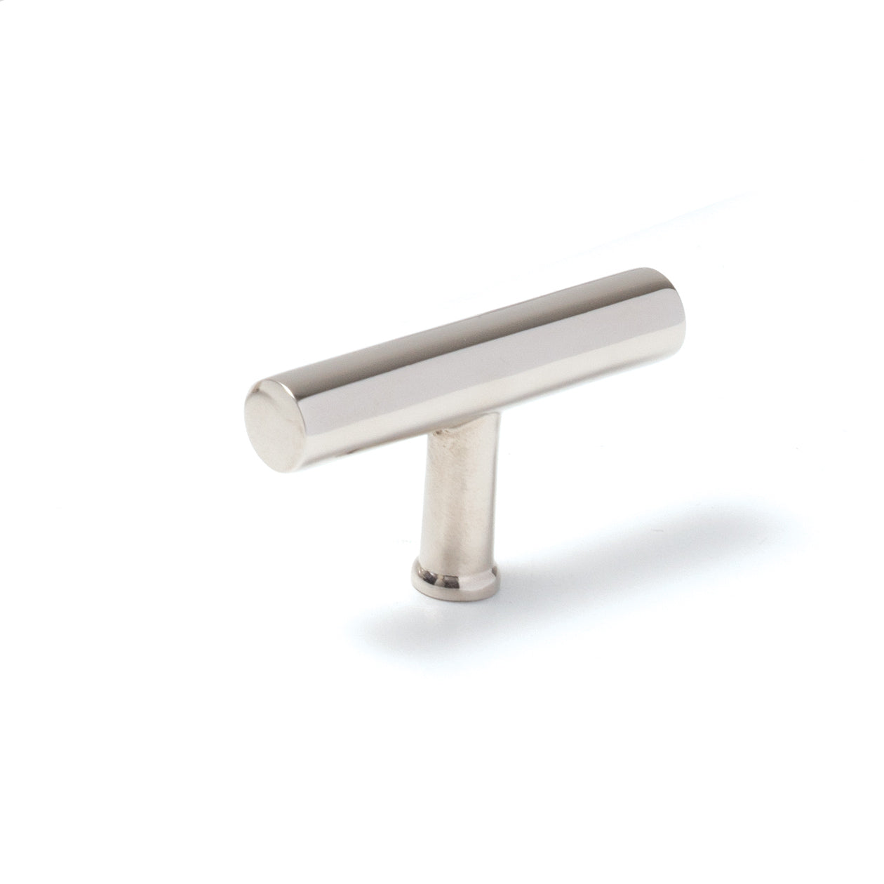 Momo STRANO Cabinet T-Pull in brushed nickel finish, showcasing sleek modern hardware with a T-shaped handle design.