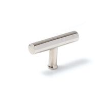 Momo STRANO Cabinet T-Pull in brushed nickel finish, showcasing sleek modern hardware with a T-shaped handle design.