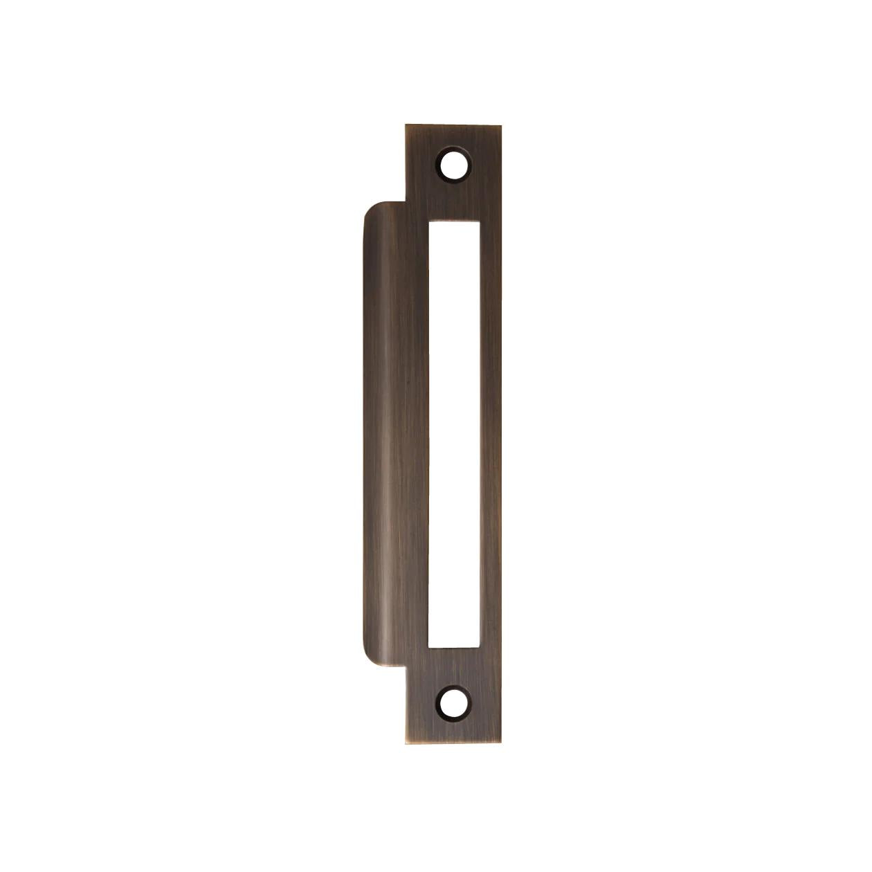 MOMO MORTICE LOCK UNIVERSAL STRIKE PLATE BRONZE in Bronze
