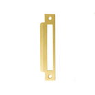 MOMO MORTICE LOCK UNIVERSAL STRIKE PLATE BRUSHED SATIN BRASS in Brushed Satin Brass