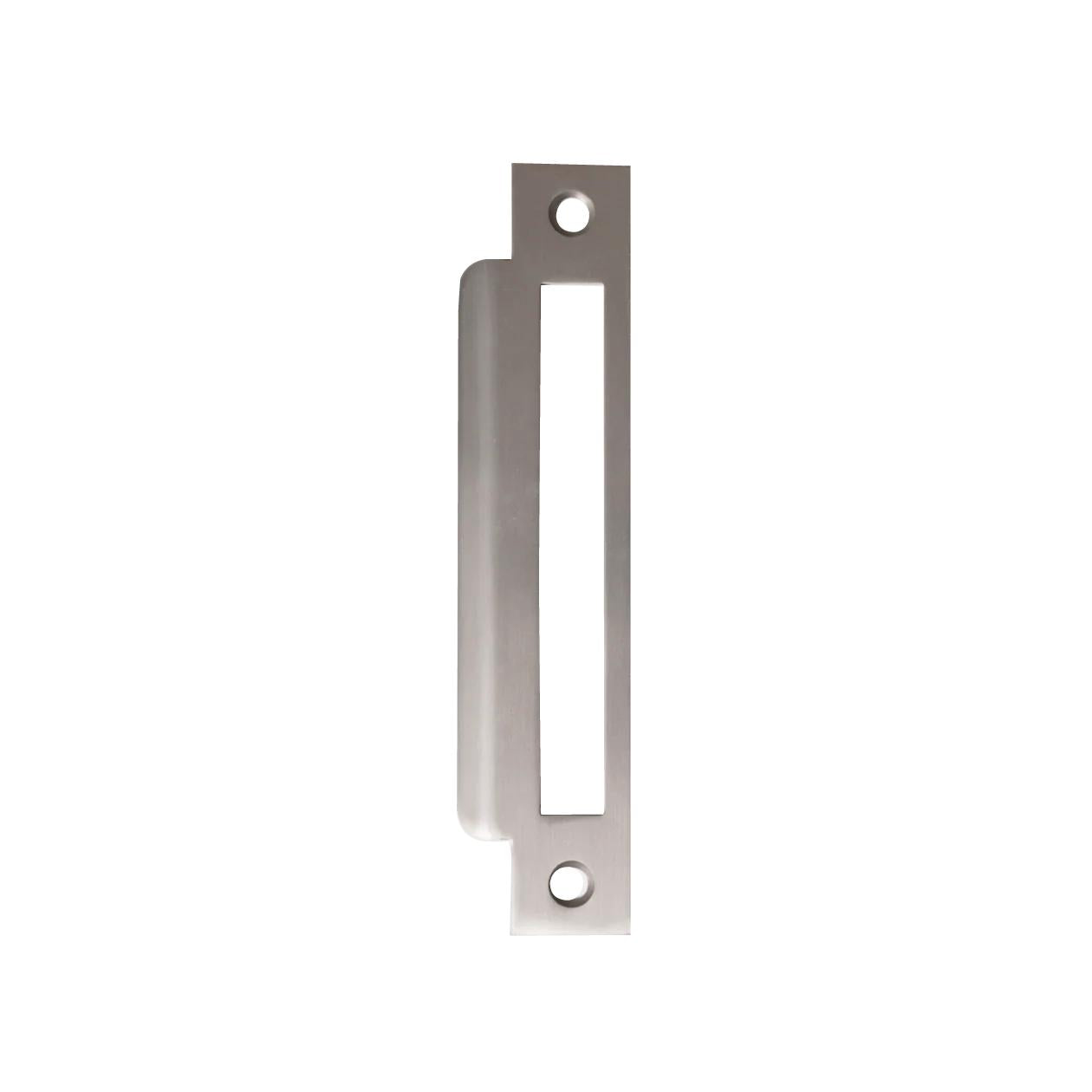 MOMO MORTICE LOCK UNIVERSAL STRIKE PLATE DULL BRUSHED NICKEL in Dull Brushed Nickel
