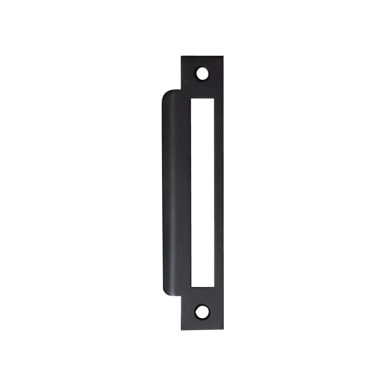 MOMO MORTICE LOCK UNIVERSAL STRIKE PLATE MATT BLACK in Matt Black