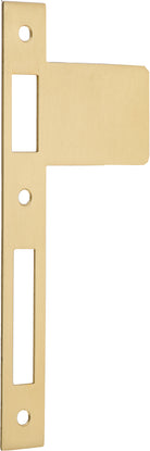 Extended Striker Brushed Gold PVD CTC85mm H198xW85mm in Brushed Gold PVD