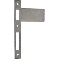 Extended Striker Distressed Nickel CTC85mm H198xW122mm in Distressed Nickel