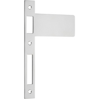 Extended Striker Polished Nickel CTC85mm H198xW122mm in Polished Nickel