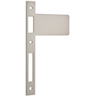 Extended Striker Satin Nickel CTC85mm H198xW122mm in Satin Nickel
