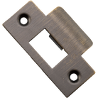 Tube Latch Striker Universal 'T' To Suit Metal Door Frame Signature Brass W42xH70mm in Signature Brass