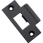 Tube Latch Striker Universal 'T' To Suit Metal Door Frame Matt Black W42xH70mm in Matt Black