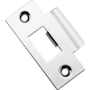 Tube Latch Striker Universal 'T' To Suit Metal Door Frame Polished Chrome W42xH70mm in Polished Chrome