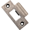 Tube Latch Striker Universal 'T' To Suit Metal Door Frame Distressed Nickel W42xH70mm in Distressed Nickel