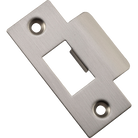 Tube Latch Striker Universal 'T' To Suit Metal Door Frame Satin Nickel W42xH70mm in Satin Nickel