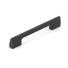 Momo VIESTE Cabinet Pull Handle in matte black finish, sleek metal design for modern kitchen or bathroom cabinetry.
