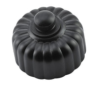 Dimmer Fluted Matt Black D55xP40mm in Matt Black