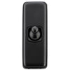 Switch Flat Plate Toggle 1 Gang Matt Black H82xW30mm in Matt Black