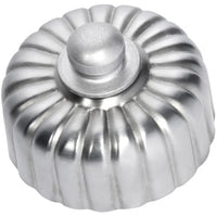 Dimmer LED 250T Fluted Satin Chrome D55xP40mm in Satin Chrome