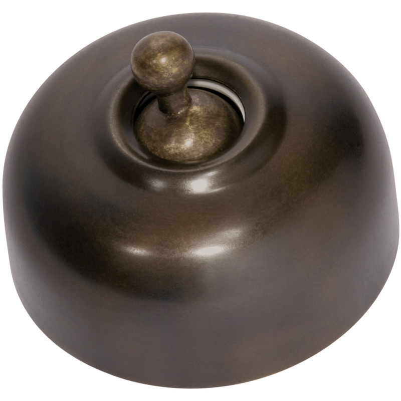 Switch Traditional Antique Brass D50xP40mm in Antique Brass