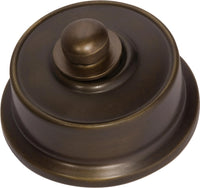 Tradco Fluted Fan Controller in Antique Brass