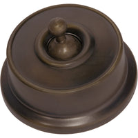 Switch Federation Antique Brass D62xP38mm in Antique Brass