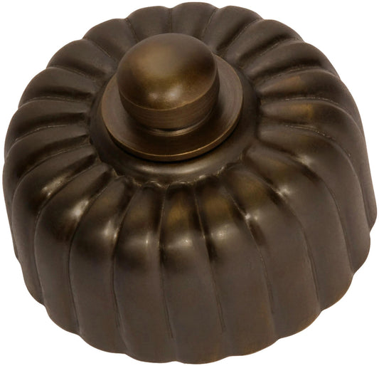 Dimmer Fluted Antique Brass D55xP40mm in Antique Brass