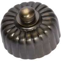 Dimmer LED 250T Fluted Antique Brass D55xP40mm in Antique Brass