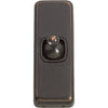Switch Flat Plate Toggle 1 Gang Brown Antique Copper H82xW30mm in Antique Copper