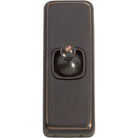 Switch Flat Plate Toggle 1 Gang Brown Antique Copper H82xW30mm in Antique Copper