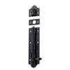 Tower Bolt Iron Matt Black L215xW48mm in Matt Black