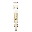 Tradco tower bolts with a metallic finish, featuring a sliding bolt mechanism for secure door or window fastening.