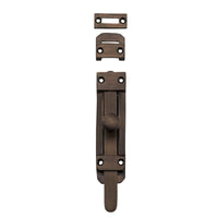 Tradco Tower Bolts in a close-up, showing their sturdy metal construction and secure locking mechanism.
