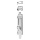 Tradco Tower Bolts showing a sturdy metal latch with a sliding bolt for secure door or gate fastening.