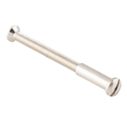 Tie Bolt Polished Nickel M4x0.7x65mm With Cutoff Points in Polished Nickel