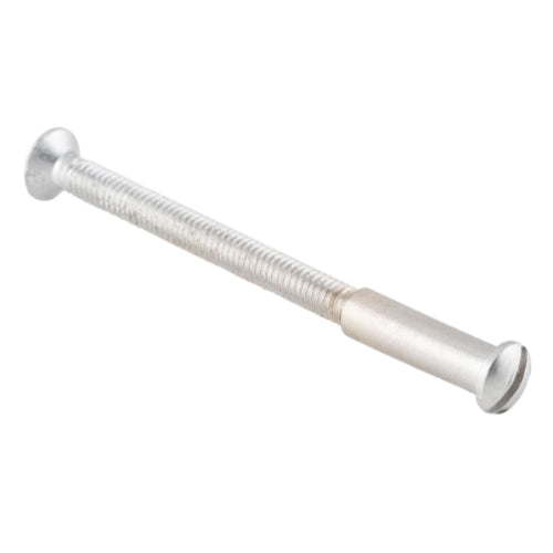 Tie Bolt Satin Chrome M4x0.7x65mm With Cutoff Points in Satin Chrome