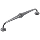 Momo Crosby cabinet pull handle with a sleek brushed nickel finish, designed for modern kitchen and furniture drawers.