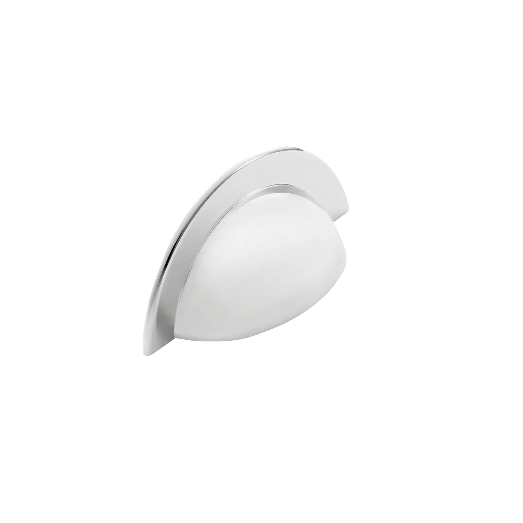 Momo Trafalgar Cup Pull 64mm in Polished Nickel in Polished Nickel