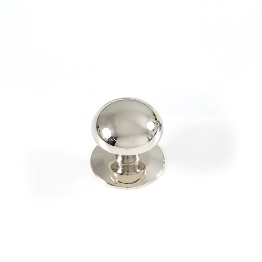 Momo Trafalgar Round Knob 37mm in Polished Nickel in Polished Nickel