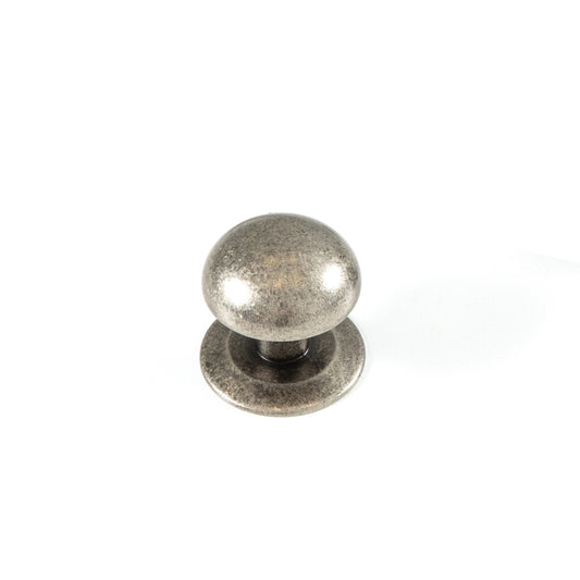 Momo Trafalgar Round Knob 37mm in Pewter in Pewter