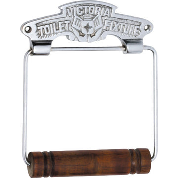 Toilet Roll Holder Victoria Chrome Plated H150xW120mm in Chrome Plated