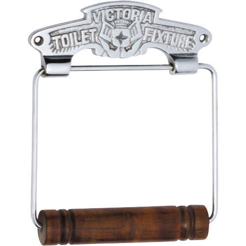 Toilet Roll Holder Victoria Chrome Plated H150xW120mm in Chrome Plated