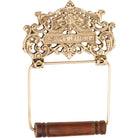 Toilet Roll Holder Albany Polished Brass H195xW140mm in Polished Brass