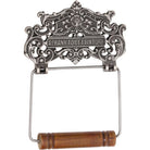 Toilet Roll Holder Iron Albany Polished Metal H195xW140mm in Polished Metal