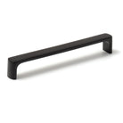 Momo VENA cabinet pull handle in matte black finish, sleek modern design with ergonomic grip, ideal for kitchen or furniture cabinets.