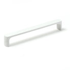 Momo VENA cabinet pull handle in matte white finish, sleek modern design for kitchen or furniture cabinetry.