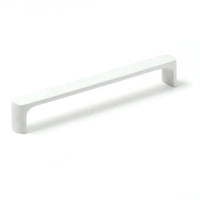 Momo VENA cabinet pull handle in matte white finish, sleek modern design for kitchen or furniture cabinetry.