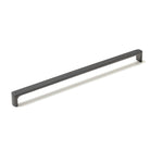 Momo VENA cabinet pull handle in brushed nickel finish, sleek modern design for kitchen or bathroom cabinets.