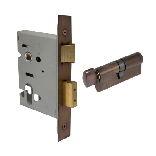 Lock Kit - Euro 57mm (1115+1148) in Antique Bronze