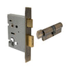 Lock Kit - Euro 57mm (1115+1148) in Brushed Bronze