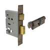 Lock Kit - Euro 57mm (1115+1148) in Natural Bronze