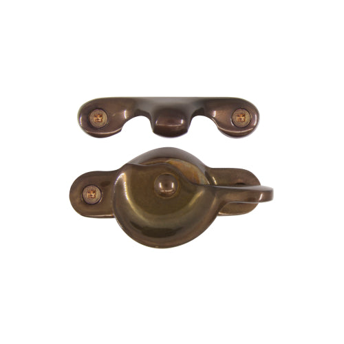 Sash Fastener in Antique Bronze